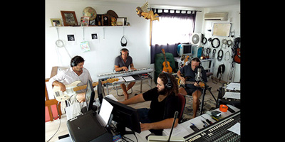 Shawn Phillips in his recording studio 2013